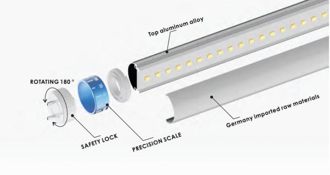 Tubi compatibili 2700-6500K il TDC della zavorra leggera LED T8 con la durata della vita lunga