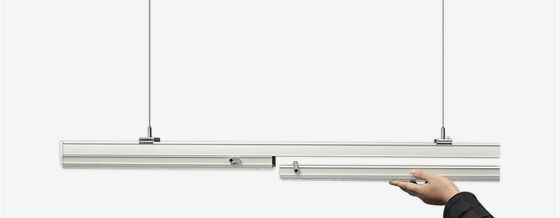 Porcellana Sistema ferroviario lineare del tronco di illuminazione del LED sospeso bene durevole con la durata della vita lunga fornitore